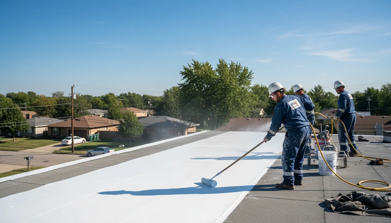Commercial roof coating in Apollo, PA near me